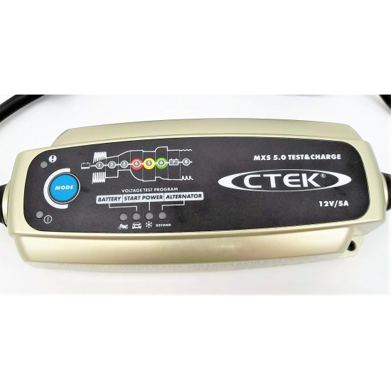 Cargador de bateria Ctek MXS 5.0 12V TEST y CARGA Cargadores y Comprobadores de Baterias CTEK