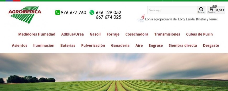 Agroiberica, tu nueva página web para repuestos agrícolas, maquinaria agrícola y ganadera