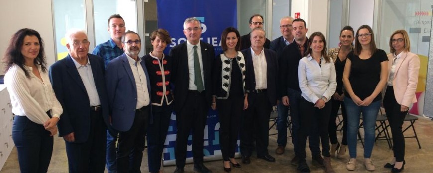 El consejero de Desarrollo Rural y Sostenibilidad del Gobierno de Aragón visita Ejea emprendedora